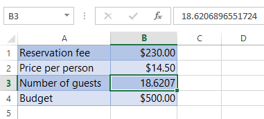 Screenshot of Excel 2013