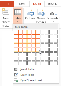 Screenshot of PowerPoint 2013