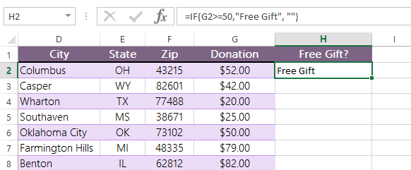 screenshot of excel 2013