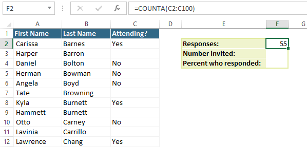 screenshot of Microsoft Excel