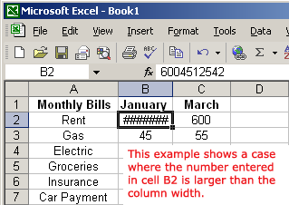 Column Too Small for Data