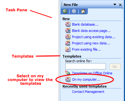 Task Pane