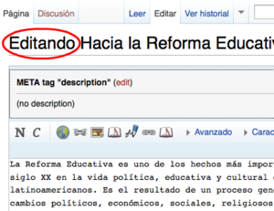 Paso 2. Sabrá que está en el «modo edición» porque verá una caja blanca que contiene el texto del artículo. En la parte superior de ella dispone de una barra de herramientas para dar formato al texto. Modifique lo que estime oportuno.