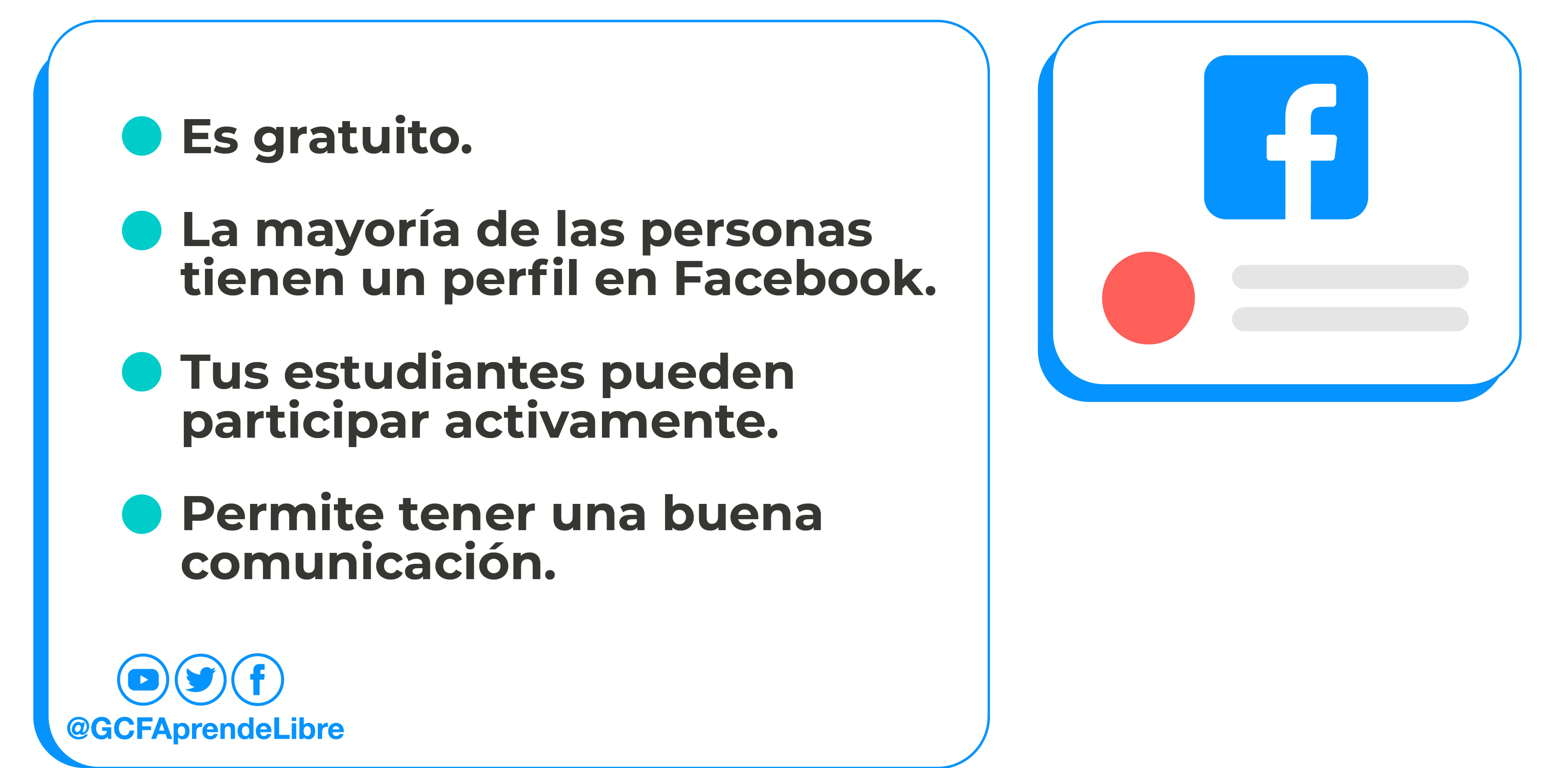 Por qué Facebook sirve para enseñar