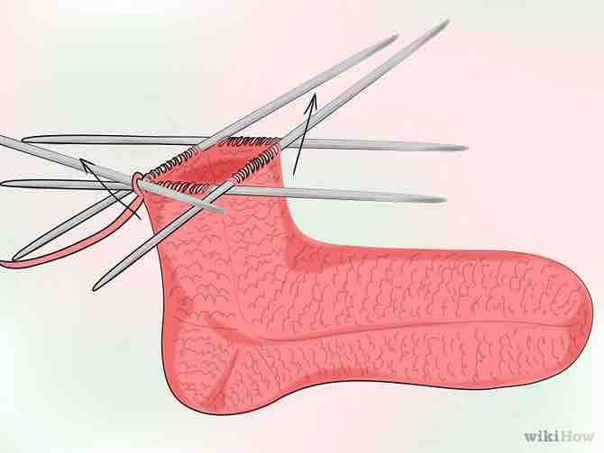 Imagen titulada Knit Socks Step 12