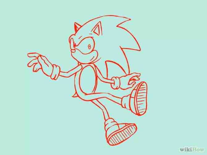 Imagen titulada Draw Sonic the Hedgehog Step 18