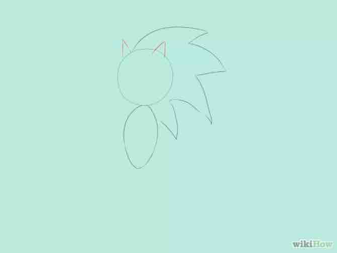 Imagen titulada Draw Sonic the Hedgehog Step 4