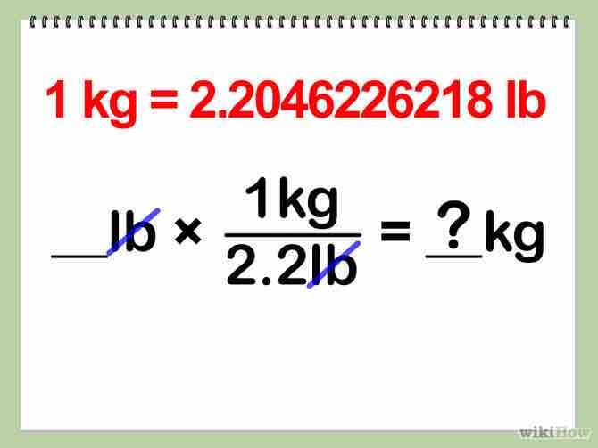 Imagen titulada Convert Pounds to Kilograms Step 1