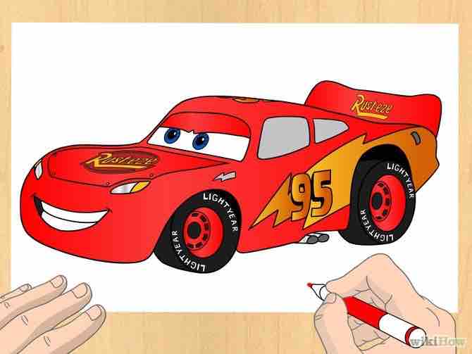 dibujar a Rayo McQueen