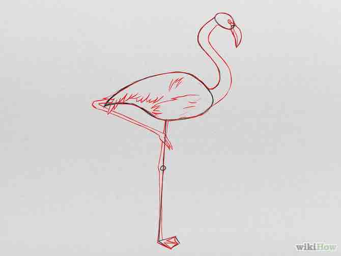 Imagen titulada Draw a Pink Flamingo Step 5