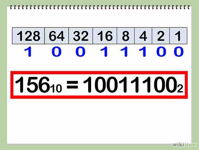 convertir de decimal a binario