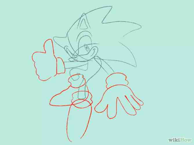 Imagen titulada Draw Sonic the Hedgehog Step 23