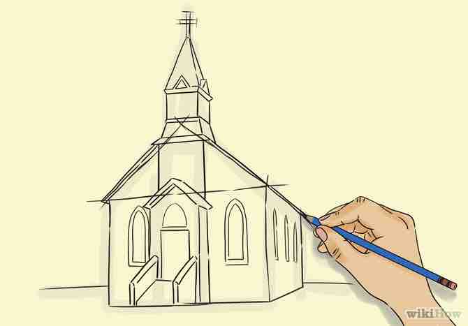 Imagen titulada Draw a Church Step 4