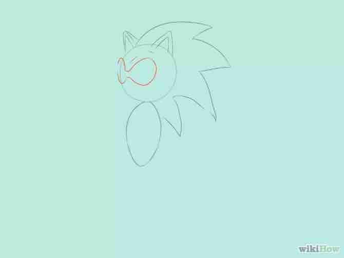 Imagen titulada Draw Sonic the Hedgehog Step 6