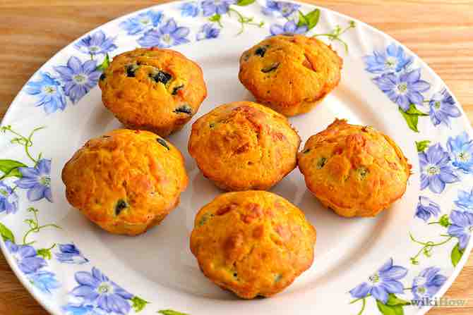 hacer muffins salados