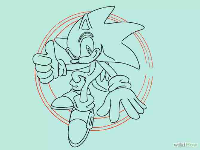 Imagen titulada Draw Sonic the Hedgehog Step 26