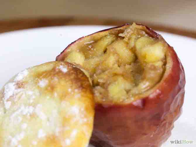 hacer tarta de manzana en una manzana