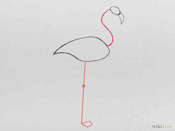 Imagen titulada Draw a Pink Flamingo Step 4