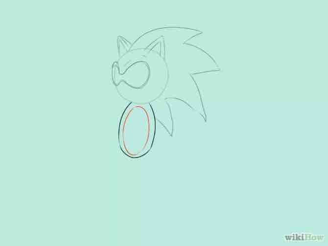 Imagen titulada Draw Sonic the Hedgehog Step 8