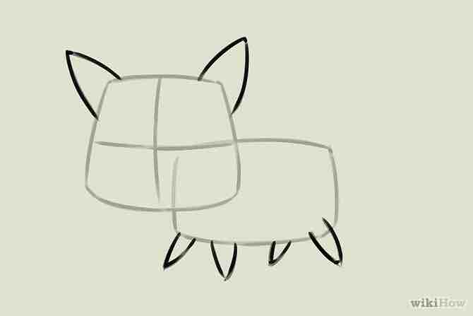 Imagen titulada Draw a Kitten Step 2