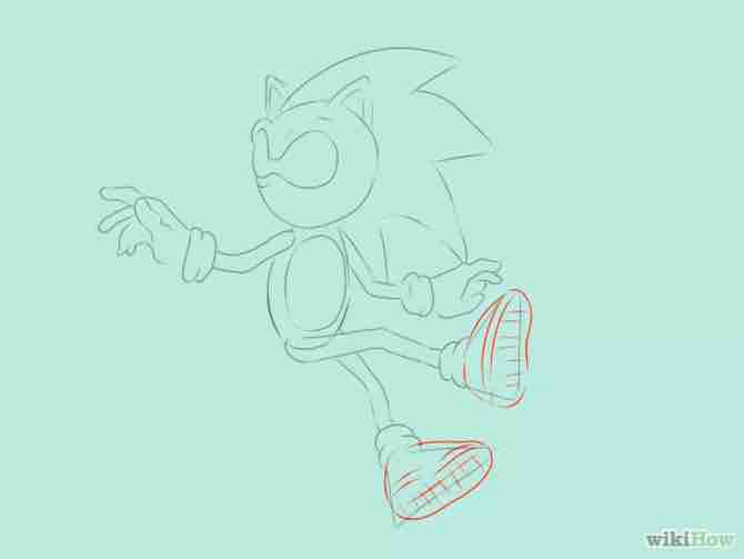 Imagen titulada Draw Sonic the Hedgehog Step 15