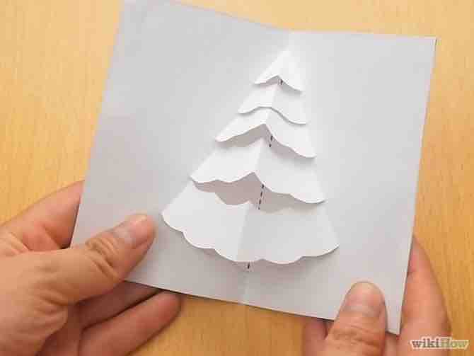 Imagen titulada Make a Christmas Tree Pop up Card (Robert Sabuda Method) Step 14