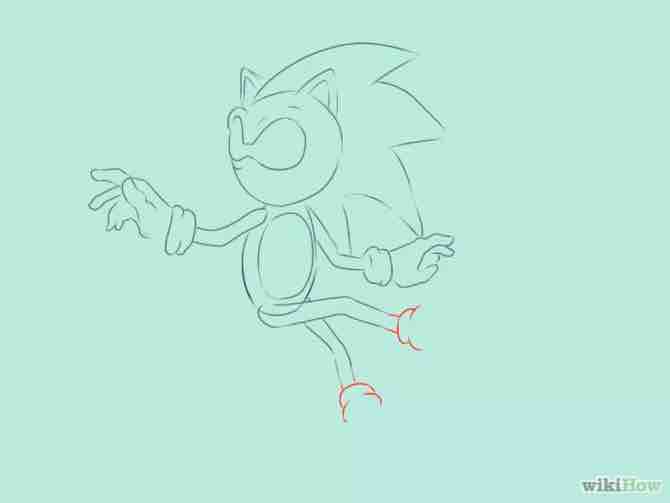 Imagen titulada Draw Sonic the Hedgehog Step 13