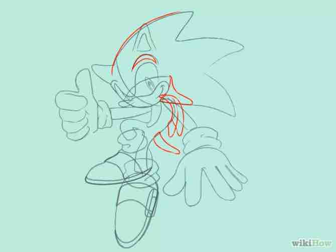 Imagen titulada Draw Sonic the Hedgehog Step 25