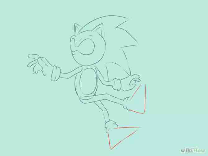 Imagen titulada Draw Sonic the Hedgehog Step 14