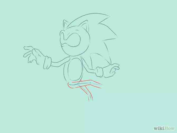 Imagen titulada Draw Sonic the Hedgehog Step 12