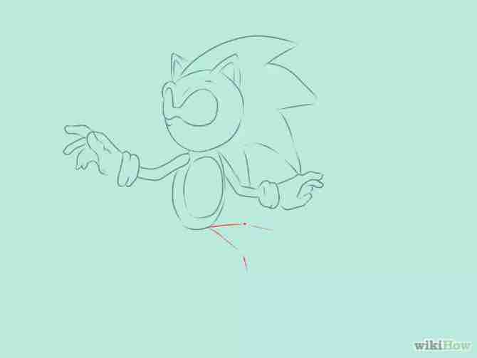 Imagen titulada Draw Sonic the Hedgehog Step 11