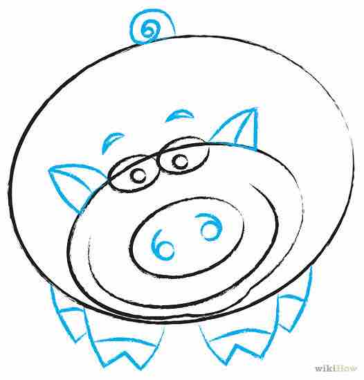 Imagen titulada Draw a Pig Step 3