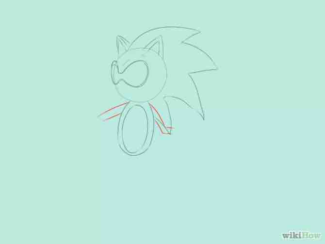 Imagen titulada Draw Sonic the Hedgehog Step 9