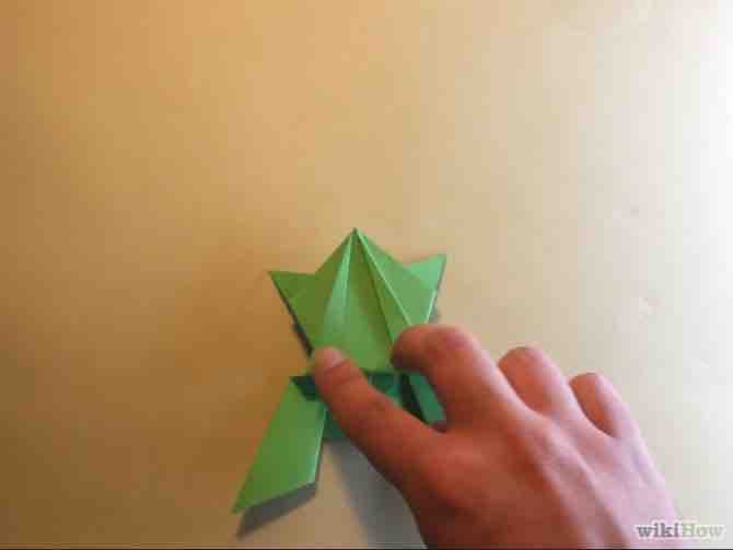 hacer una rana saltarina de origami