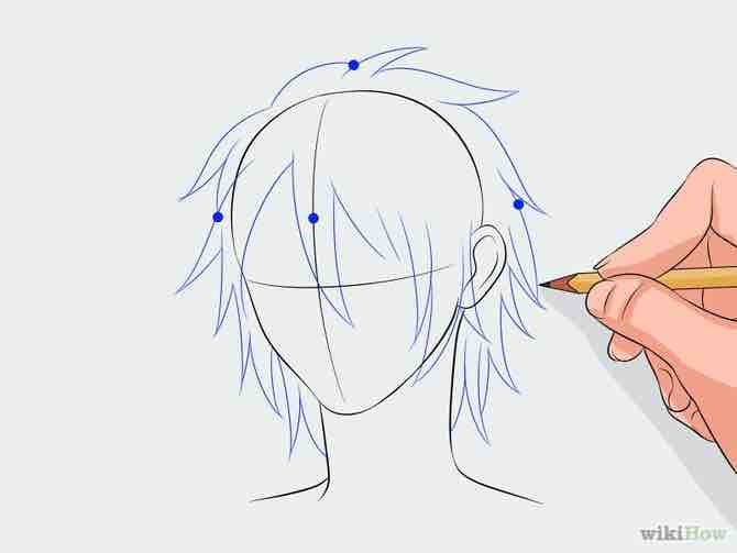 Imagen titulada Draw Manga Hair Step 4