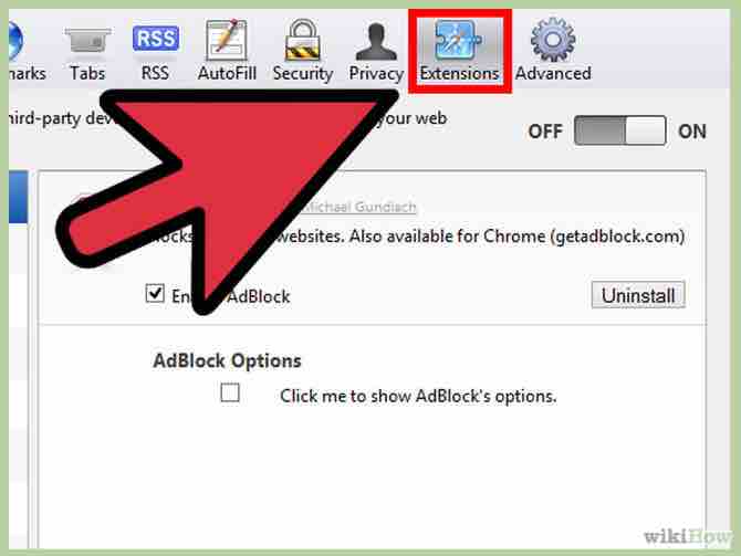 Imagen titulada Disable Adblock Step 13