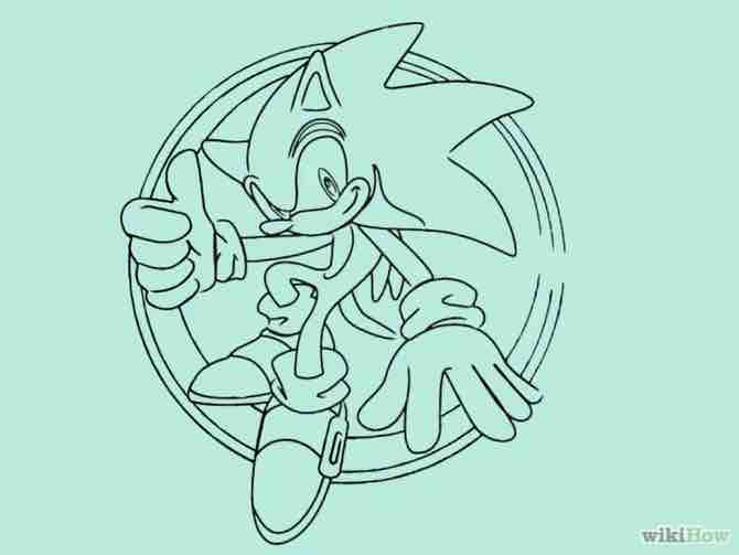 Imagen titulada Draw Sonic the Hedgehog Step 27