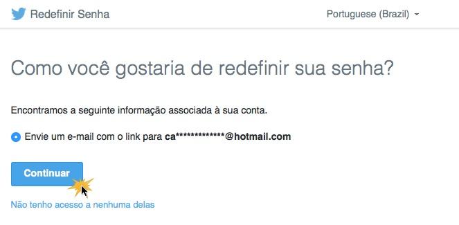 Envie o link para o seu email para redefinir a senha