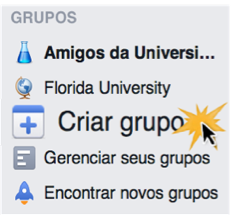 Como criar um grupo