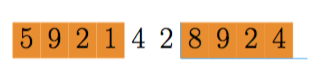 Pegue a mesma quantidade de números que tiver o divisor.