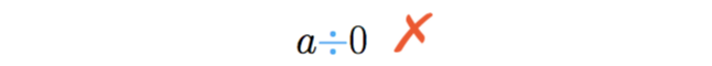 A divisão por zero não está definida.