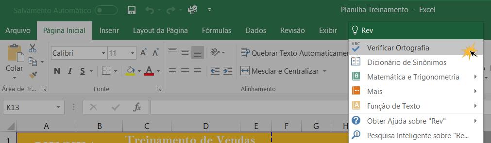 Exemplo de como funciona a caixa Diga-me o que você deseja fazer?