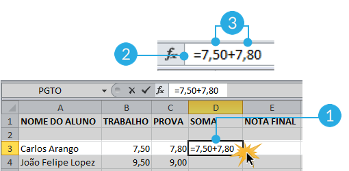 Fazer uma soma simples