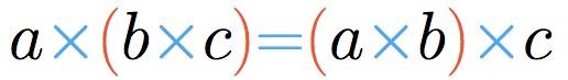 Propriedade associativa da multiplicação.