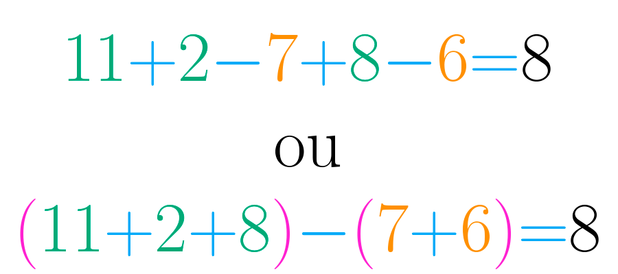 Não importa como escolhamos resolver a operação, o resultado deve ser o mesmo.