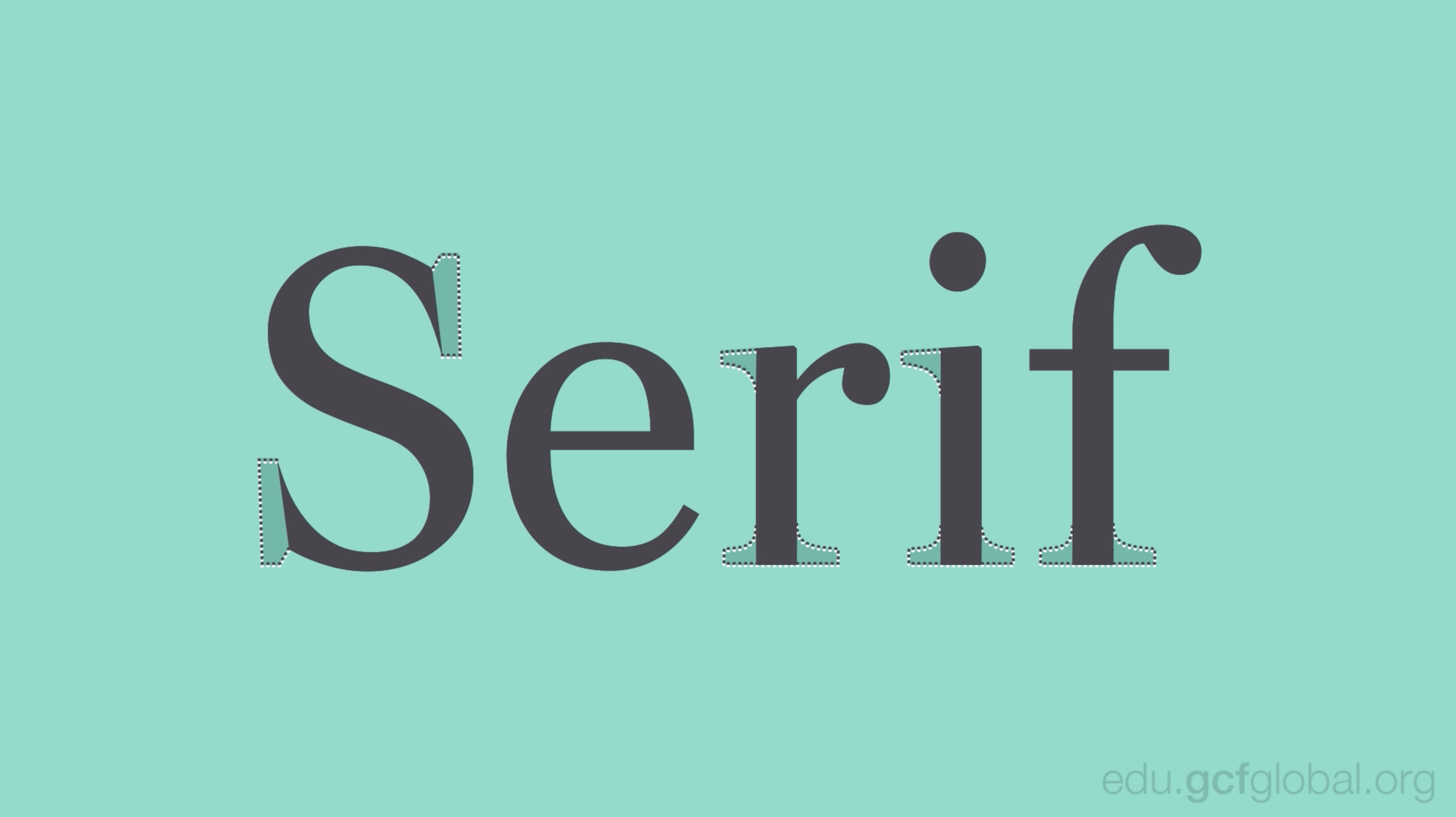 Exemplo de imagem Serif