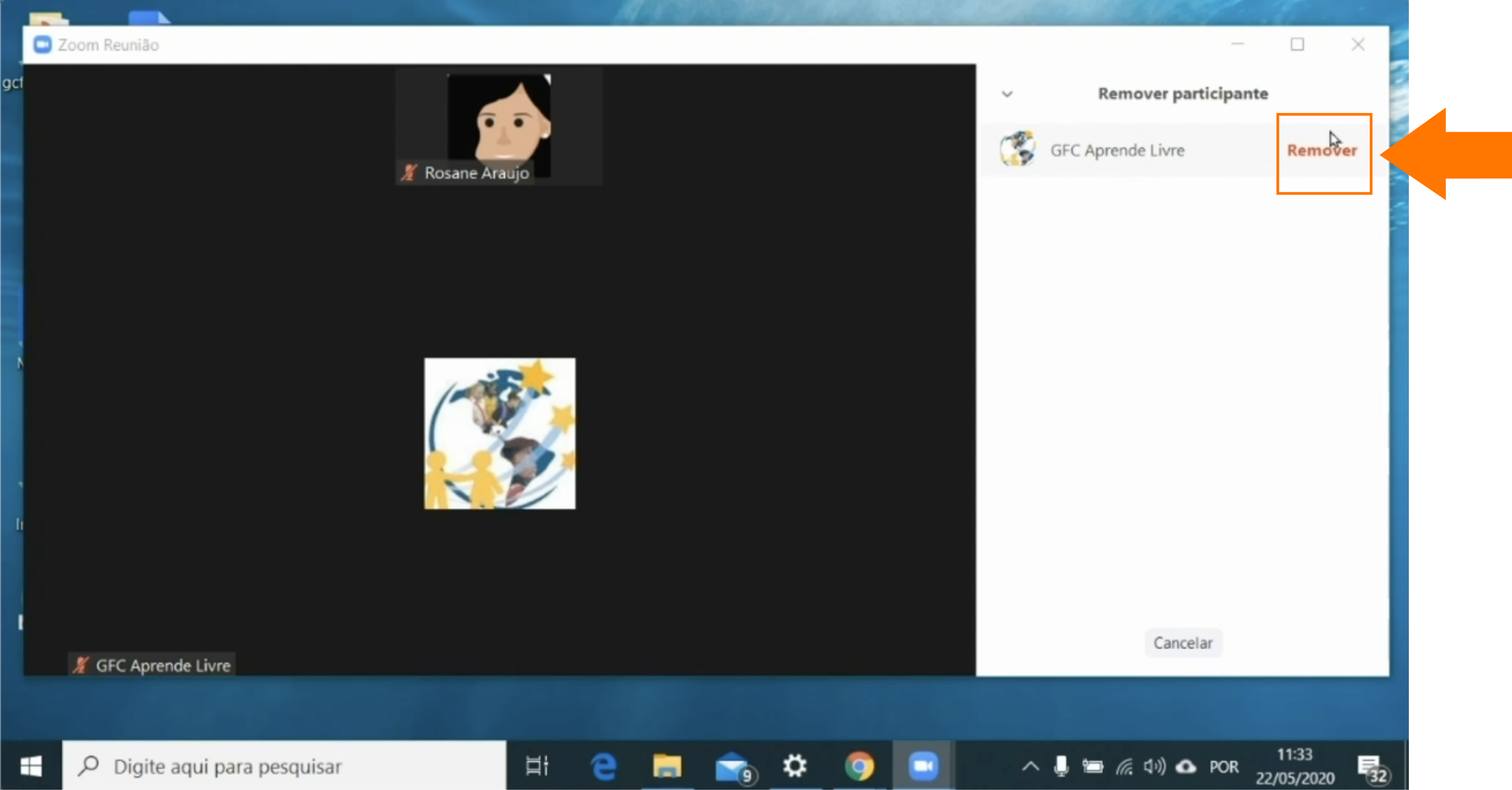 Imagem como remover um participante do zoom2