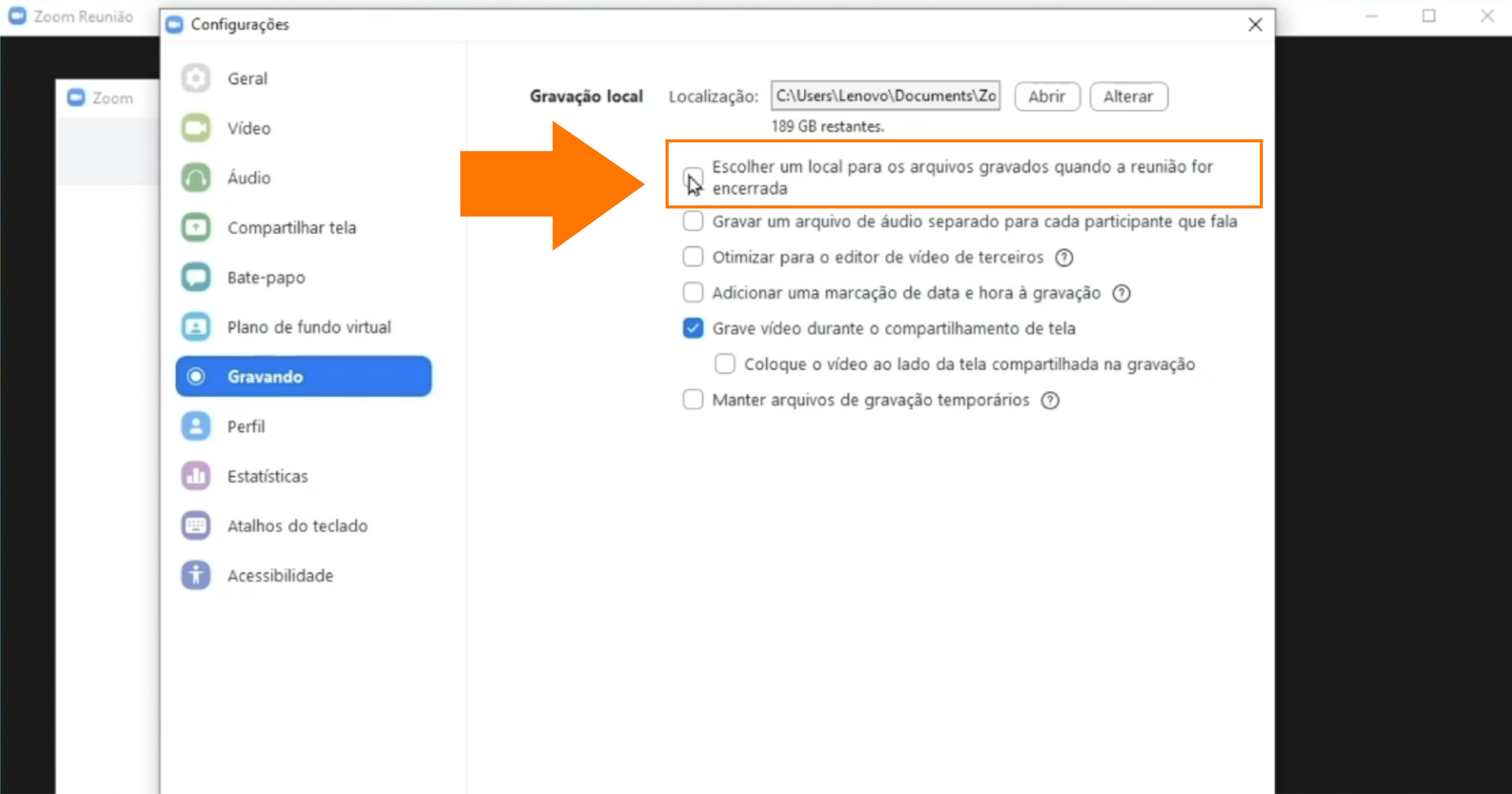 Imagem4 Onde encontrar sua gravação do Zoom