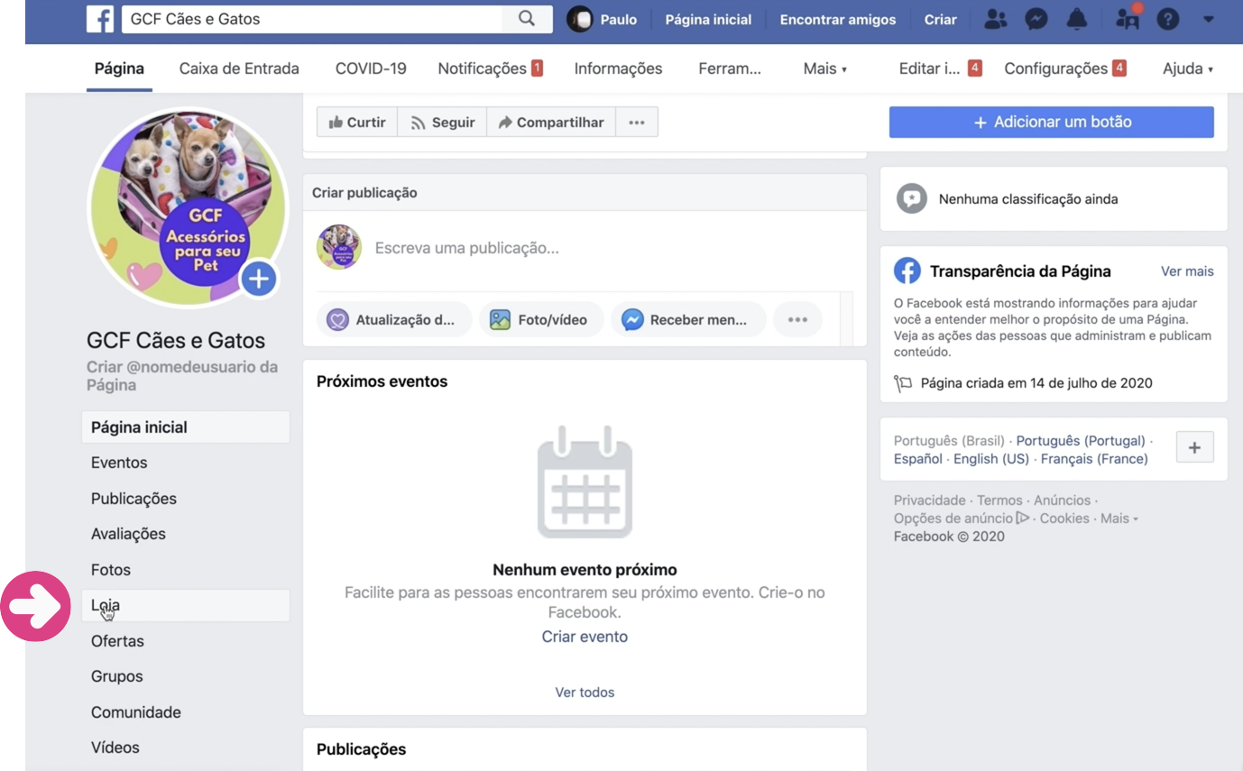 imagem1 como subir produtos na sua loja do facebook