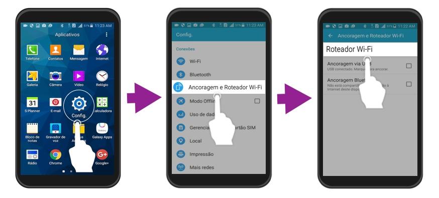 Primeiros passos para ativar o Roteador do seu Celular.